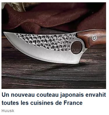 Arnaque au couteau japonais - Quotidien - Forum Fr